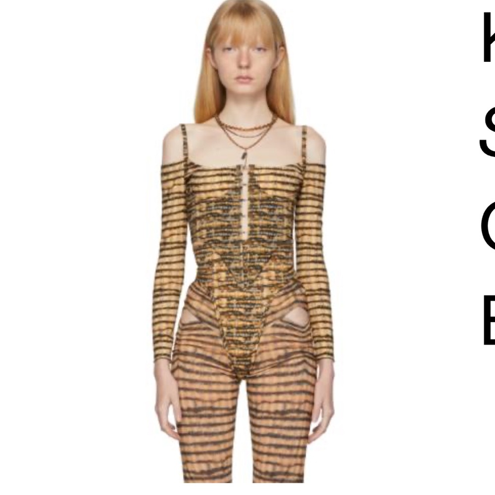 Striped Brown Women's Top